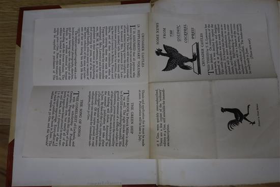 Golden Cockerel Press - Lawrence, Thomas Edward - Crusader Castles, one of 1000, 2 vols, original half